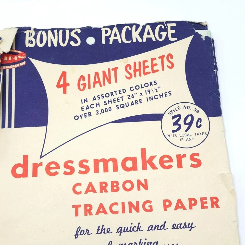 Vintage Traum Penn Dritz Sewing Notions Lot OS Multicolor Tracing Paper Bonding